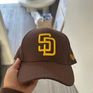 Brown San Diego padres baseball Cap with Yellow Logo